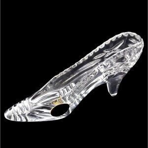 Godinger Lead Crystal Glass Slipper Shoe Cinderella Figurine West Germany